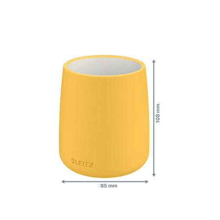 Írószertartó, kerámia, LEITZ "Cosy", melegsárga - Image 4