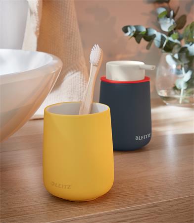 Írószertartó, kerámia, LEITZ "Cosy", melegsárga - Image 5
