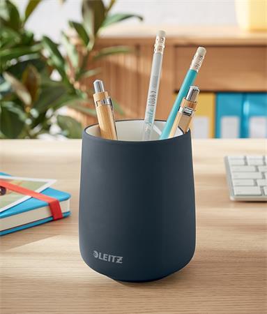 Írószertartó, kerámia, LEITZ "Cosy", bársonyszürke - Image 6
