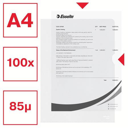 Genotherm, "L", A4, 85 mikron, narancsos felület, ESSELTE "Standard" - Image 2