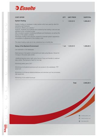 Genotherm, lefűzhető, A4, 55 mikron, víztiszta felület, ESSELTE "Luxus" - Image 3