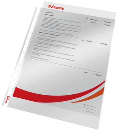 Genotherm, lefűzhető, A4, 75 mikron, víztiszta felület, ESSELTE "Luxus" - Image 5