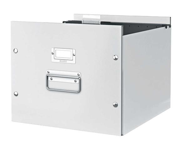 Irattároló doboz, függőmappának, LEITZ "Click&Store", fehér - Image 3