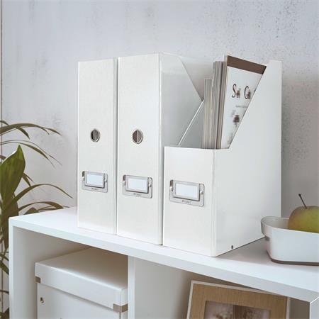 Iratpapucs, PP/karton, 95 mm, LEITZ "Click&Store", fehér - Image 3