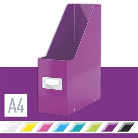 Iratpapucs, PP/karton, 95 mm, LEITZ "Click&Store", lila - Image 2