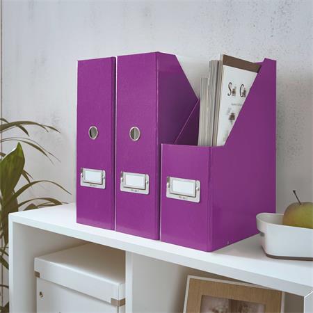 Iratpapucs, PP/karton, 95 mm, LEITZ "Click&Store", lila - Image 3