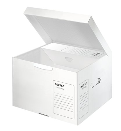 Archiválókonténer, M méret, LEITZ "Infinity", fehér - Image 2