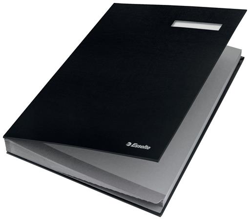 Aláírókönyv, A4, 20 részes, karton, ESSELTE, fekete - Image 2