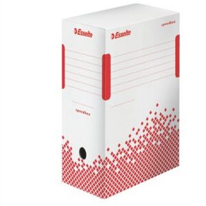 Archiválódoboz, A4, 150 mm, karton, ESSELTE "Speedbox", fehér