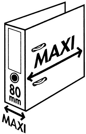 Iratrendező, 80 mm, A4, PP, élvédő sínnel, ESSELTE "Standard Plus", Vivida fekete - Image 2
