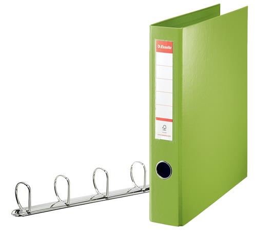 Gyűrűs könyv, 4 gyűrű, D alakú, 60 mm, A4 maxi, PP, ESSELTE "Jumbo Vivida", zöld - Image 2
