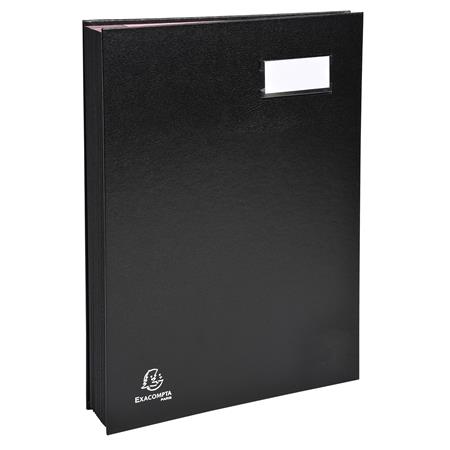 Aláírókönyv, A4, 18 részes, karton, EXACOMPTA, fekete - Image 2