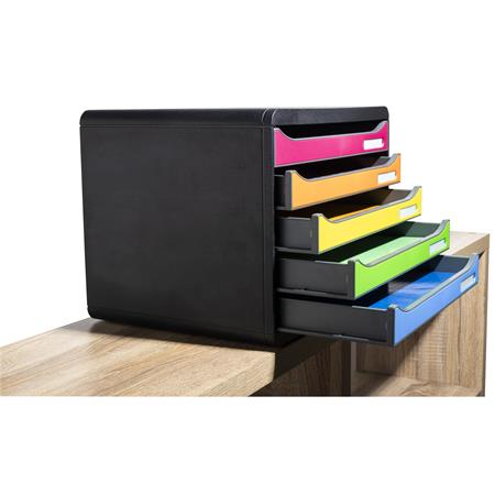 Irattároló, műanyag, 5 fiókos, EXACOMPTA "Big-Box Plus Horizon Iderama" - Image 8
