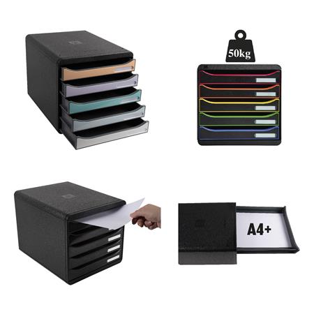 Irattároló, műanyag, 5 fiókos, EXACOMPTA "Big-Box Plus Iderama" - Image 6