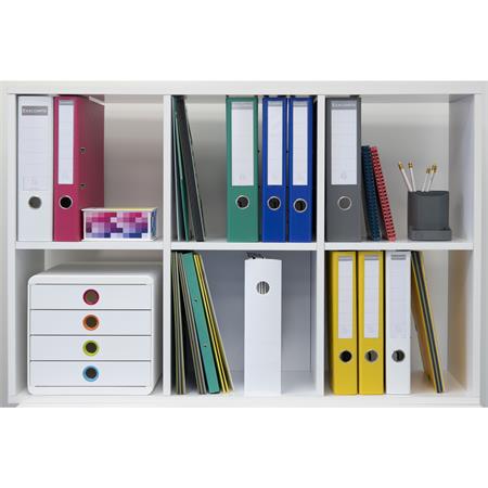 Irattároló, műanyag, 4 fiókos, EXACOMPTA "Pop-Box", fehér - Image 4