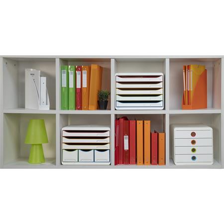 Irattároló, műanyag, 4 fiókos, EXACOMPTA "Pop-Box", fehér - Image 6