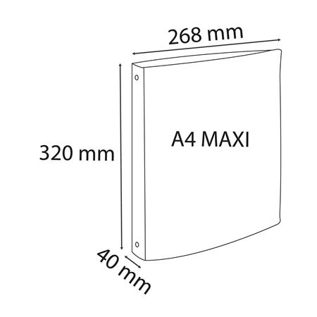 Gyűrűs könyv, 4 gyűrű, 40 mm, A4, PP, EXACOMPTA, vegyes pasztell színek - Image 7