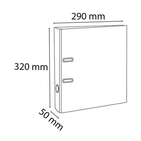 Iratrendező, 50 mm, A4, PVC, EXACOMPTA, sötétkék - Image 2