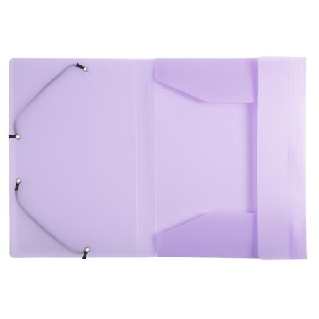 Gumis mappa, PP, A4, EXACOMPTA "Chromaline Pastel", lila - Image 2