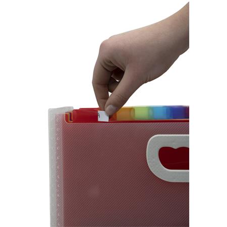 Harmonika irattartó, A4, PP, 24 rekeszes, EXACOMPTA - Image 4