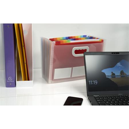 Harmonika irattartó, A4, PP, 24 rekeszes, EXACOMPTA - Image 6