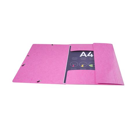 Gumis mappa, karton, A4, EXACOMPTA "Iderama", pink - Image 2
