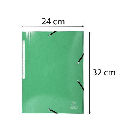 Gumis, mappa, karton, A4, EXACOMPTA "Iderama", sötét zöld - Image 5
