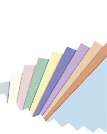 Színes papír, A4, 130 g, 10x10 lap, FOLIA, „Pastel”, vegyes színek - Image 2