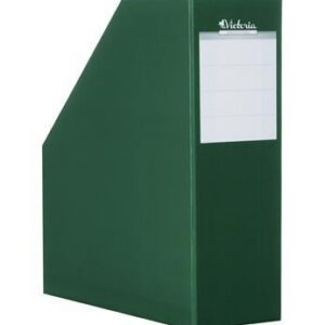 Iratpapucs, karton, 90 mm, VICTORIA OFFICE, zöld