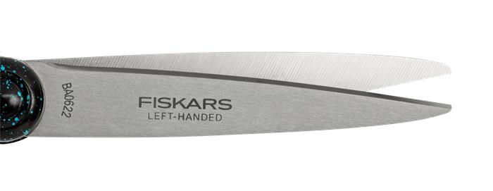 Olló, ifjúsági, 20 cm, balkezes, FISKARS, foltos pávakék - Image 2