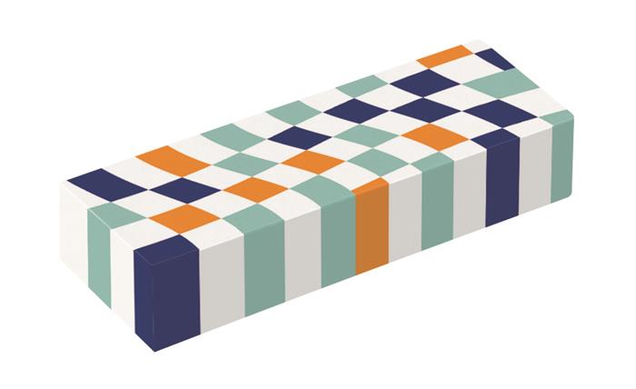 Radír, kockamintás, MAPED „Checkerboards”, vegyes minták, 2 db - Image 4