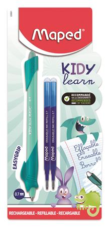 Írástanuló rollertoll, utántöltővel, 0,7 mm, radírozható, MAPED "KIDY Learn MAGIC", vegyes minták - Image 2