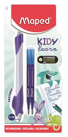 Írástanuló rollertoll, utántöltővel, 0,7 mm, radírozható, MAPED "KIDY Learn MAGIC", vegyes minták - Image 3