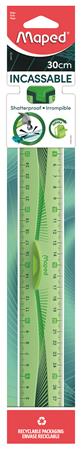 Vonalzó, műanyag, hajlítható, 30 cm, leszorítóval, MAPED "Flex" - Image 2