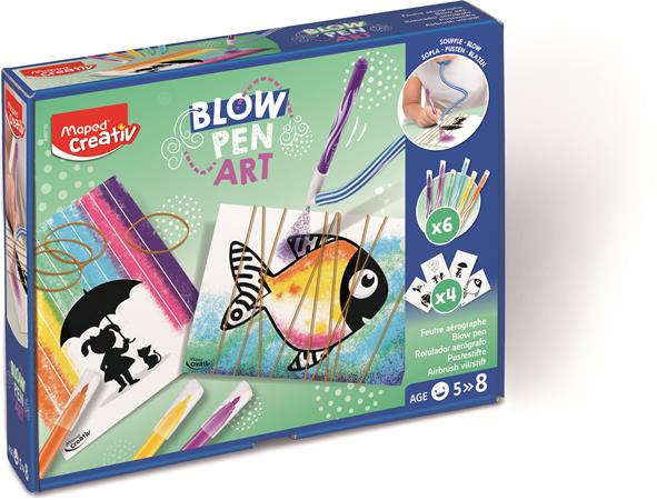 Fújós filctoll készlet, pop, MAPED CREATIV "Blow pen Art" - Image 2