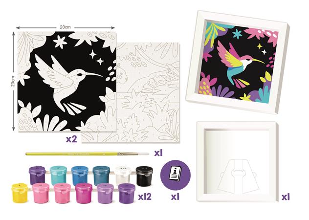 Számfestő készlet, leopárd és madár, MAPED CREATIV "Paint by number" - Image 3