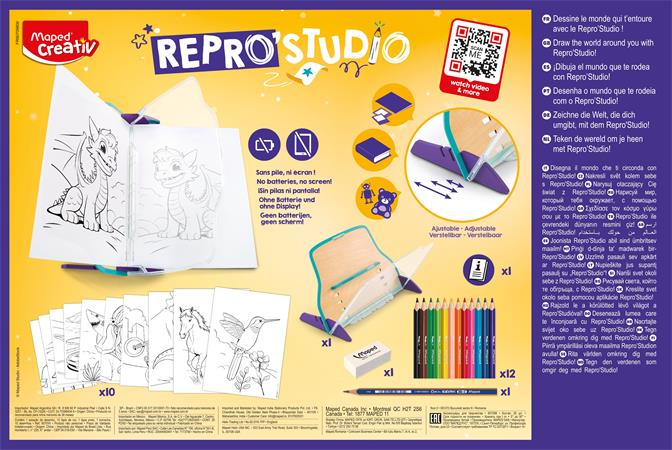 Kreatív rajzkészlet, tükörkép technika, MAPED CREATIV "Repro Studio" - Image 5