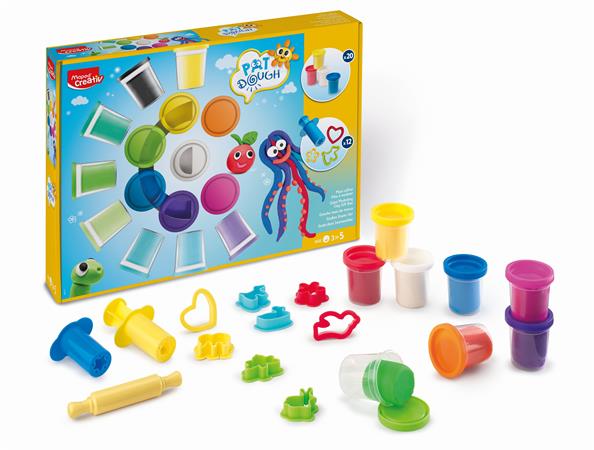 Gyurma és formázó készlet, 32 darabos, MAPED CREATIV "Pat Dough" - Image 2