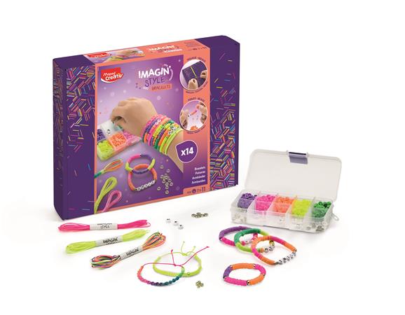 Karkötő készítő készlet, neon, MAPED CREATIV "Imagin` Style" - Image 2