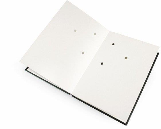 Aláírókönyv, A4, 20 részes, karton, műbőr hatású borító, VICTORIA OFFICE, fekete - Image 2