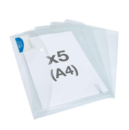 Irattartó tasak, A4+, patentos, RAPESCO "Eco", áttetsző - Image 2