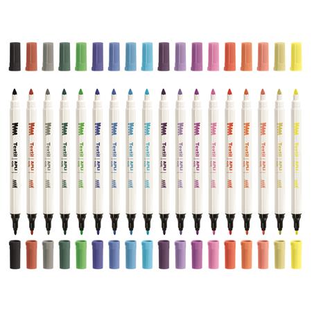 Textilfilc, 2,5-4,2 mm, kétvégű, APLI Kids "Textile", 18 különböző szín - Image 2