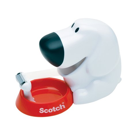 Ragasztószalag-adagoló, asztali, feltöltött, 3M SCOTCH "C31", kutya - Image 2