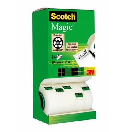 Ragasztószalag, 2 db ajándék, 19 mm x 33 m, 3M SCOTCH "Magic tape 810" - Image 2