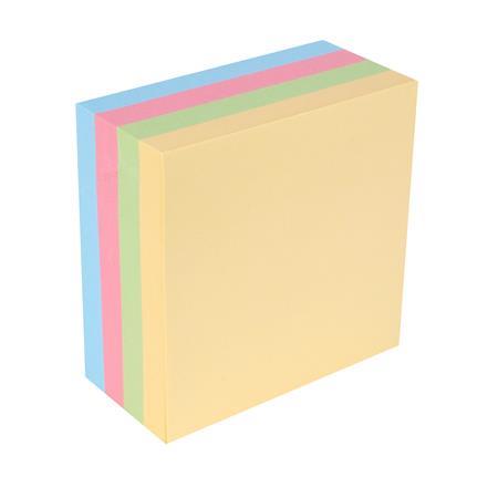 Öntapadó jegyzettömb, 75x75 mm, 400 lap, VICTORIA OFFICE, pasztell - Image 2