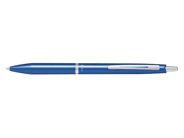 Golyóstoll, 0,32 mm, nyomógombos, metálkék tolltest, PILOT "Acro 1000", kék