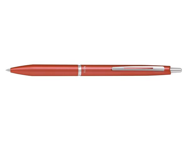 Golyóstoll, 0,32 mm, nyomógombos, metálpiros tolltest, PILOT "Acro 1000", kék