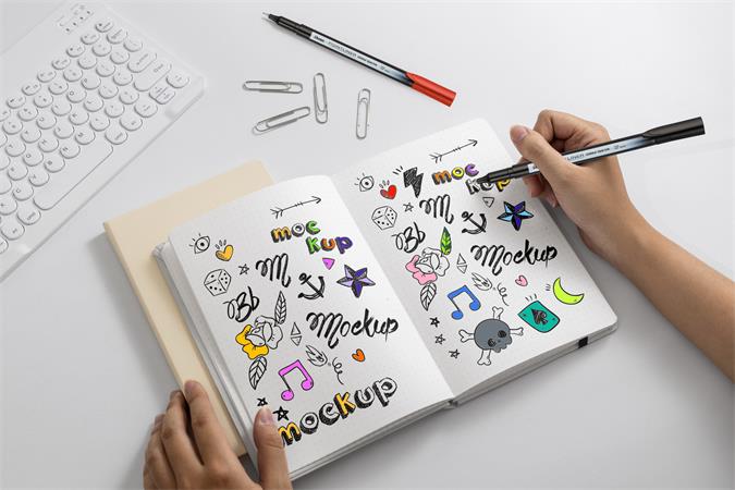 Tűfilc készlet, 0,4 mm, PENTEL "Pointliner", 24 különböző szín - Image 4