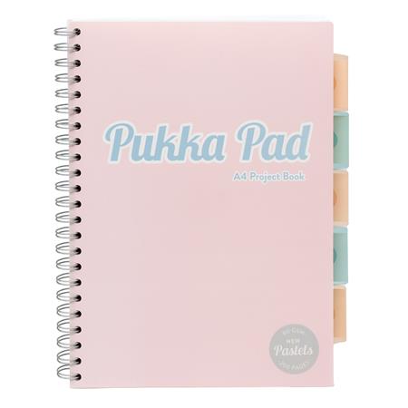 Spirálfüzet, A4, vonalas, 100 lap, PUKKA PAD "Pastel project book", vegyes szín - Image 5