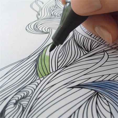 Könyökalátét, 595x410 mm, felnőtt színezővel, SIGEL - Image 2